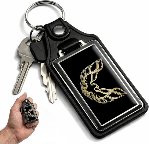 Brotherhood 1989 متوافق مع Pontiac Trans Am Gold Emblem Design Keychain Key Ring Key Ring للرجال حلقة مفاتيح السيارة شديدة التحمل للرجال والنساء in Kuwait