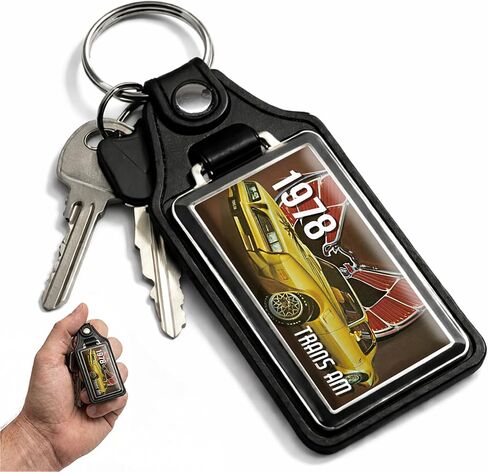 Brotherhood 1989 متوافق مع Pontiac Trans Am Gold Emblem Design Keychain Key Ring Key Ring للرجال حلقة مفاتيح السيارة شديدة التحمل للرجال والنساء in Kuwait