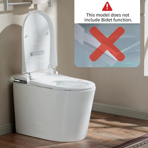 WOODBRIDGE GT100 Smart Toilet,Auto Open/Close Lid, Foot Sensor,Auto Flush, Heated Seat & Fragrance System, ADA Height, Easy Installation, without Bidet in Saudi Arabia