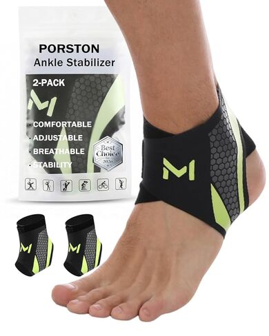 2-Pack Ankle Brace for Men & Women,Adjustable Lace up Ankles Sock,Basketball Ankle Stabilizer with Straps,Orthopedic Compression Sleeve for Plantar Fasciitis Relief,Tendonitis,Sprained (Gray) in Saudi Arabia