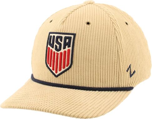 ZHATS U.S. Men's Soccer Officially Licensed USMNT Rope Hat Snapback Corduroy Sand in Saudi Arabia