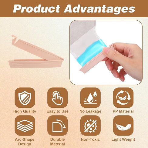 Andibro 10 PCS Ostomy Bag Clips, Colostomy Supplies, Leak-Proof Tail Closure, Colostomis Sealing Clips, Reusable for Colostomy Bags, Leak- Proof Sealing Bars in Saudi Arabia