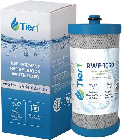 Tier1 WF1CB Refrigerator Water Filter 3-pk | Replacement for Frigidaire PureSource WFCB, RG100, WF284, NGRG-2000, Kenmore 469906, 469910, 9910, Fridge Filter in Saudi Arabia