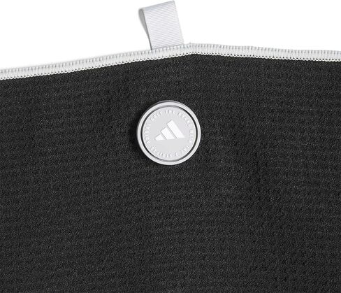 adidas Unisex Magnetic Microfiber Players Cart Towel, Black, No Size in Saudi Arabia