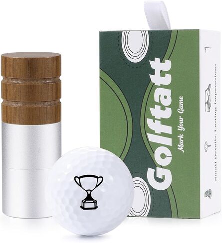 Golf Ball Stamp - Self-Inking Stamp - Quick-Dry Permanent Golf Ball Marker, Reusable & Waterproof Golfing Stamper - Vlentine's Day Gift for Golfer, Dad, Retirement (Style 7) in Saudi Arabia
