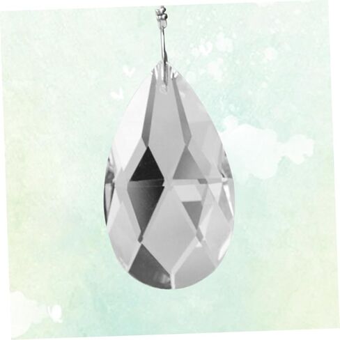 Toyvian 2pcs Crystal Prisms Chandelier Crystal Pendants for Light Lamp and Decor in Saudi Arabia