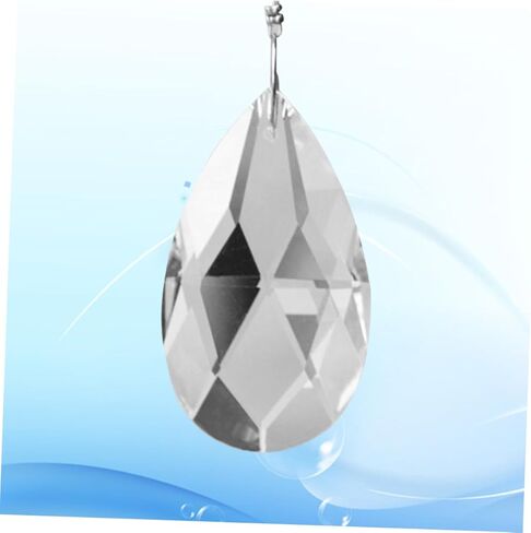 Toyvian 2pcs Crystal Prisms Chandelier Crystal Pendants for Light Lamp and Decor in Saudi Arabia