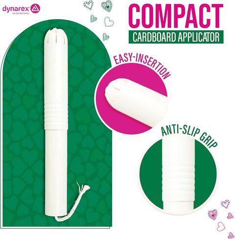 Dynarex Super Tampons – Feminine Hygiene Product with Cardboard Applicator – 7-Hour Protection – 1 Box of 25 Tampons in Saudi Arabia