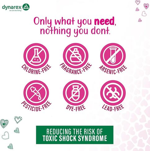 Dynarex Super Tampons – Feminine Hygiene Product with Cardboard Applicator – 7-Hour Protection – 1 Box of 25 Tampons in Saudi Arabia