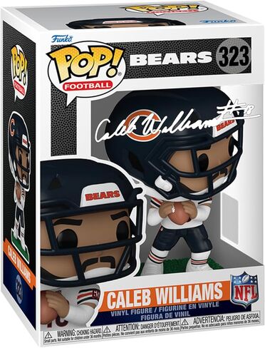كاليب ويليامز #323 فاكس موقعة معاد طباعتها بالليزر موقعة من Funko POP! كرة القدم NFL: تمثال شيكاغو بيرز مع حافظة واقية in Saudi Arabia