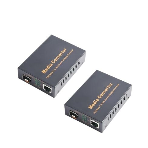 10G SFP Media Converter 1 SFP to 1 RJ45 Transceiver 10Gbps Fiber Optic Switch(2PCS) in Saudi Arabia