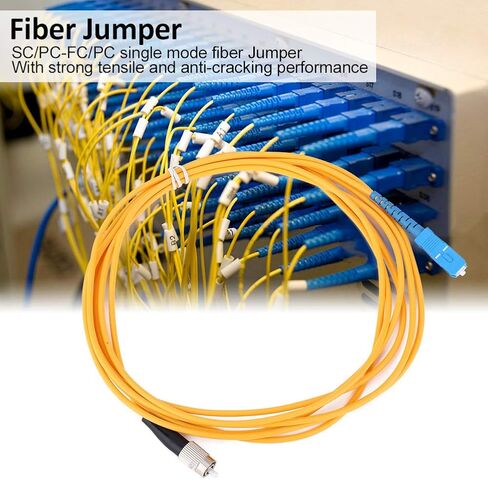 Tyenaza 5PCS Fiber Jumper SC FC Single Mode Core Fiber Optic Cable for Network Transmission in Saudi Arabia