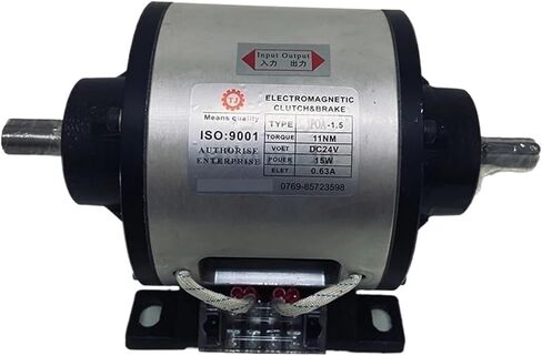 11Nm 15W DC 24V مجموعة فرامل القابض الكهرومغناطيسي المدمجة POA-1.5 بدلاً من اليابان MIKIPULLEY 125-08-12 in Kuwait