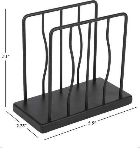Modern Napkin Holder for Table, Kitchen, Bar, or Restaurant - Matte Black Farmhouse Style Decorative Organizer. in Saudi Arabia