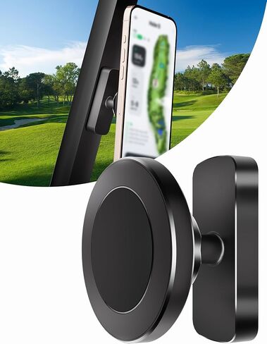 Magnetic Phone Holder for Golf Cart - Strong N52 Magnets, MagSafe Compatible for iPhone 16 15 14 13 12 Series, Fits EZGO Club Car Yamaha Golf Carts & Any Metal Surface Golf Cart Accessories in Saudi Arabia