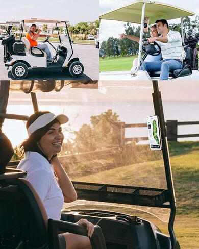 Magnetic Phone Holder for Golf Cart - Strong N52 Magnets, MagSafe Compatible for iPhone 16 15 14 13 12 Series, Fits EZGO Club Car Yamaha Golf Carts & Any Metal Surface Golf Cart Accessories in Saudi Arabia