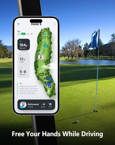 Magnetic Phone Holder for Golf Cart - Strong N52 Magnets, MagSafe Compatible for iPhone 16 15 14 13 12 Series, Fits EZGO Club Car Yamaha Golf Carts & Any Metal Surface Golf Cart Accessories in Saudi Arabia