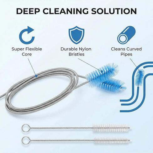 Flexible Drain Pipe Brush，Suitable for AC Drain Lines、cpap Cleaning、Shower Drain Brush、Pipe Cleaning in Saudi Arabia