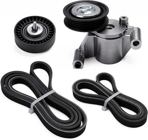 90K-39351A Serpentine Belt Tensioner Component Kit Fit for Ford Fusion 2013-2020, 2.0L 2.5L Replace 39351 36733 4PK1358 4PK881SF in Saudi Arabia