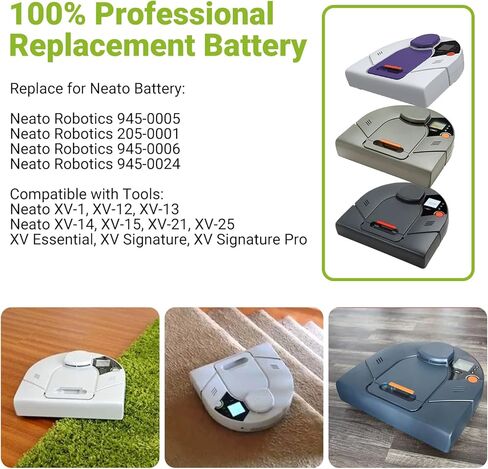2 حزمة بطارية 4.5 أمبير 7.2 فولت متوافقة مع Neato XV-11 XV-12 XV-14 XV-15 XV-21 XV-25، XV Essential، XV Signature Pro مكنسة كهربائية، استبدال بطارية Neato 945-0005 945-0006 945-0024 205-0001 in Saudi Arabia