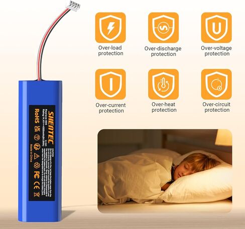 Shentec 4500mAh Battery Replacement for Ecovacs Deebot N8, N8+, N8 Pro, N8 Pro+, Deebot N5, Deebot Ozmo 920, 930, 901, 905, 937, 900 Robot Vacuum Cleaner. in Saudi Arabia