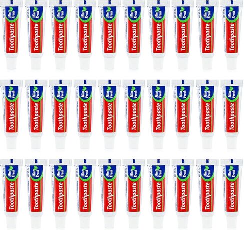 30 Tubes Bulk Travel Size Mini Toothpaste, 0.176oz Disposable Mint Flavor Pocket Teeth Paste Small Essential Toothpaste for Travel, Home/Hotel/Guests/Charity/Homeless/Camping Oral Care (Single Use) in Saudi Arabia