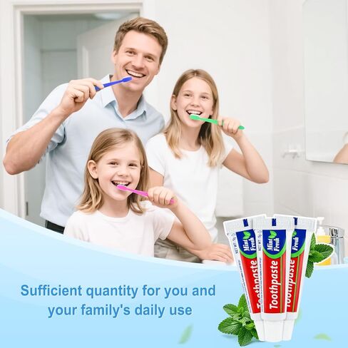 30 Tubes Bulk Travel Size Mini Toothpaste, 0.176oz Disposable Mint Flavor Pocket Teeth Paste Small Essential Toothpaste for Travel, Home/Hotel/Guests/Charity/Homeless/Camping Oral Care (Single Use) in Saudi Arabia
