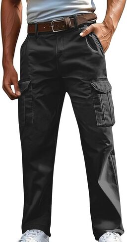 السراويل البضائع للرجال عارضة خفيفة الوزن تمتد الركض Sweatpants المشي لمسافات طويلة في الهواء الطلق السفر السراويل التكتيكية جيوب متعددة in Kuwait