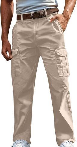 السراويل البضائع للرجال عارضة خفيفة الوزن تمتد الركض Sweatpants المشي لمسافات طويلة في الهواء الطلق السفر السراويل التكتيكية جيوب متعددة in Kuwait