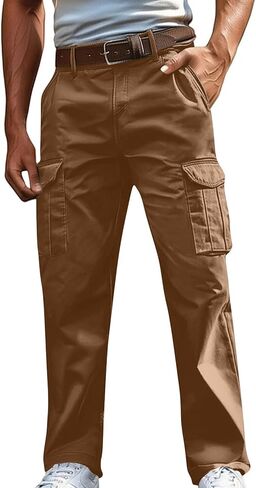 السراويل البضائع للرجال عارضة خفيفة الوزن تمتد الركض Sweatpants المشي لمسافات طويلة في الهواء الطلق السفر السراويل التكتيكية جيوب متعددة in Kuwait