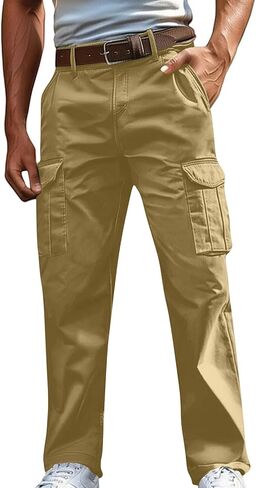 السراويل البضائع للرجال عارضة خفيفة الوزن تمتد الركض Sweatpants المشي لمسافات طويلة في الهواء الطلق السفر السراويل التكتيكية جيوب متعددة in Kuwait