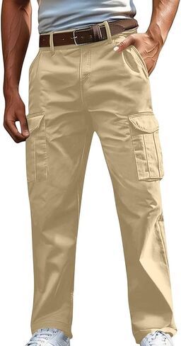 السراويل البضائع للرجال عارضة خفيفة الوزن تمتد الركض Sweatpants المشي لمسافات طويلة في الهواء الطلق السفر السراويل التكتيكية جيوب متعددة in Kuwait