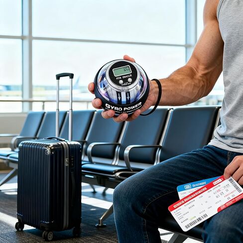 تمرين اليد بكرة عزم الدوران - مدرب البدء التلقائي للمعصم والساعد، عداد LCD ومقاومة قابلة للتعديل للرياضيين والموسيقيين وعمال المكاتب in Kuwait