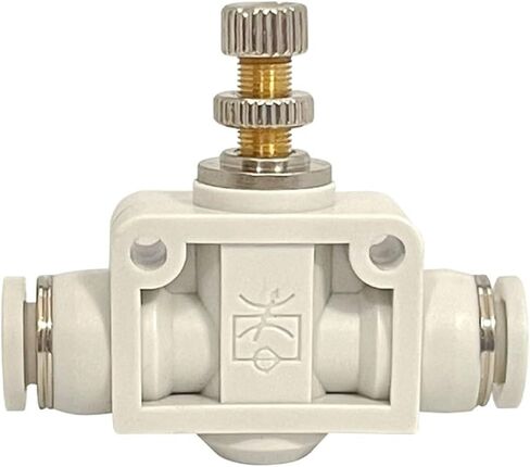 100PCS Pneumatic Pipe Throttle Valve Trachea White Fittings Restrictor LSA-06/08/10 White Pressure Regulating Valve(LSA8 (100PCS)) in Saudi Arabia
