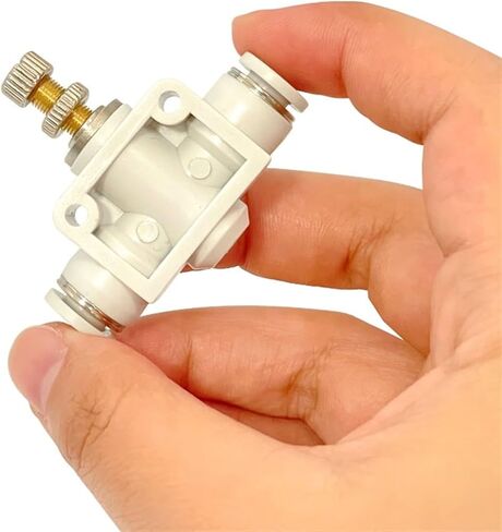 100PCS Pneumatic Pipe Throttle Valve Trachea White Fittings Restrictor LSA-06/08/10 White Pressure Regulating Valve(LSA8 (100PCS)) in Saudi Arabia