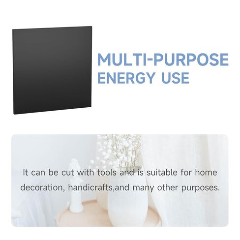2pcs Hdpe Plastic Sheet 1/2" Thick12'' X 12'',Hdpe Board,High Density Polyethylene Sheets for DIY Projects for Machining Home (2, Black, 12"×12"×1/2") in Saudi Arabia