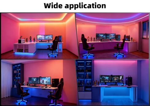 قناة LED مجوفة بدون حواف من الألومنيوم، قناة موزع ضوء شريط LED مع غطاء أبيض حليبي، عرض 12.6 مم لإضاءة خزانة حائط السقف الجاف، 6 عبوات 1 متر/3.3 قدم in Saudi Arabia
