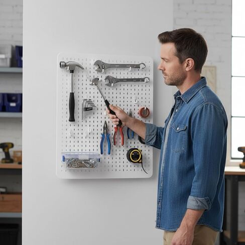 بالإضافة إلى 20 قطعة من خطافات Pegboard، وخطافات لوحة Pegboard للتعليق، وملحقات منظم لوحة Pegboard المتوافقة مع IKEA Skadis Pegboard، وشماعات عالمية للمطبخ والمكتب in Kuwait