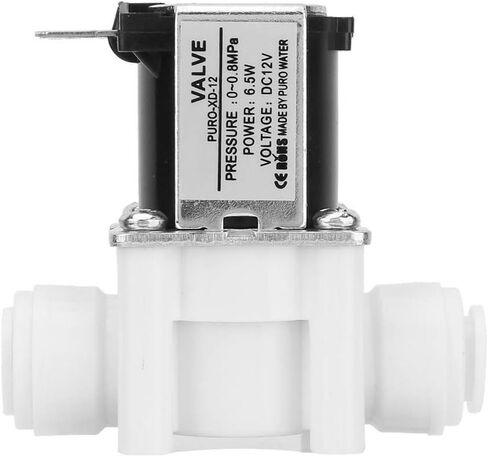 1 Pcs PURO-XD-12 3/8 inch Water Purifier Valve, Copper Plastic Electric Solenoid Valve, DC 12V Normally Closed Quick Connect Solenoid Water Valve in Saudi Arabia