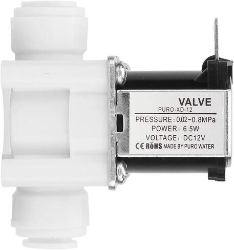 1 Pcs PURO-XD-12 3/8 inch Water Purifier Valve, Copper Plastic Electric Solenoid Valve, DC 12V Normally Closed Quick Connect Solenoid Water Valve in Saudi Arabia