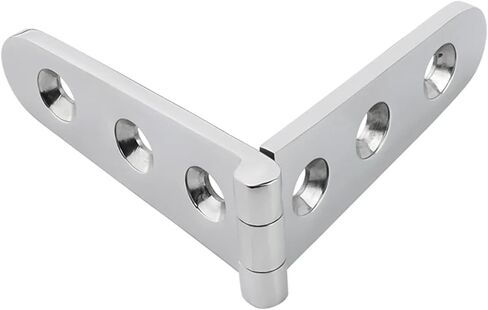 30x152mm Stainless Steel 316 Hinge 6 Holes Polish Hardware 4Pcs in Kuwait