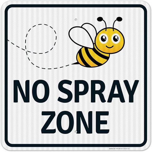 Sigo Signs No Spray Zone Sign, (SI-62251) 12x12 Inches, Rust Free .040 Aluminum, Fade Resistant, Made in USA by Sigo Signs in Saudi Arabia