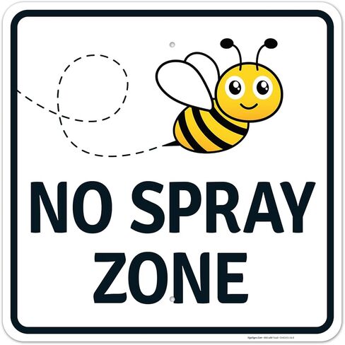 Sigo Signs No Spray Zone Sign, (SI-62251) 12x12 Inches, Rust Free .040 Aluminum, Fade Resistant, Made in USA by Sigo Signs in Kuwait