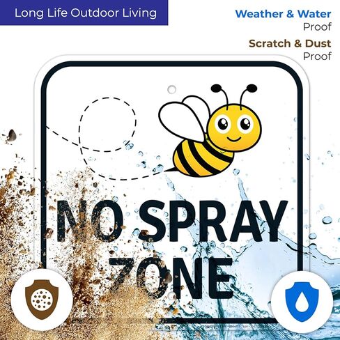 Sigo Signs No Spray Zone Sign, (SI-62251) 12x12 Inches, Rust Free .040 Aluminum, Fade Resistant, Made in USA by Sigo Signs in Kuwait