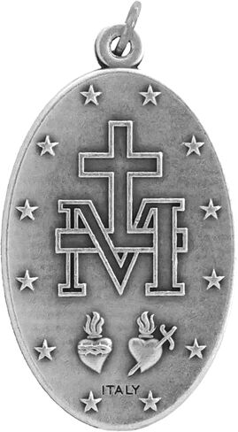 Miraculous Medals Bulk Pack - 50 Medals (X-Large - 1.75 inch) - Italian Silver-Plated Medals - Catholic Gifts for Evangelization in Saudi Arabia