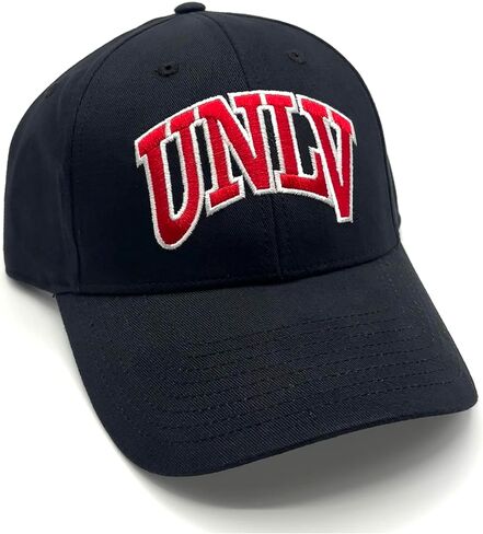 قبعة سوداء مرخصة رسميًا من جامعة نيفادا لاس فيجاس قابلة للتعديل UNLV Rebels مطرزة بشعار الفريق الكلاسيكي قبعة رياضية باللون الأحمر/الأبيض in Saudi Arabia