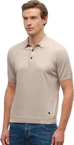 KVSS Men's Polo-Neck T-Shirts Short Sleeve Pima Cotton & Cashmere Polo Shirt for Men | Luxury from Inner Mongolia in Saudi Arabia