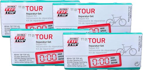 Rema Four (4) Touring Bicycle Tube Patch Repair Kits TT01 (21) - Small TT O1 in Saudi Arabia