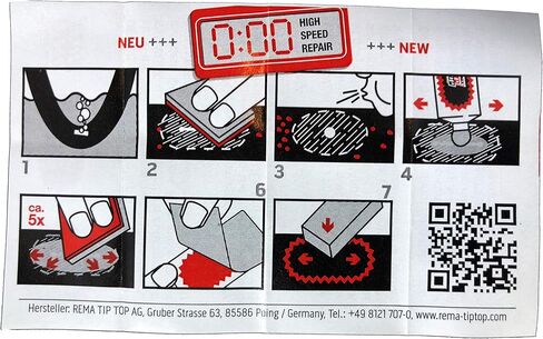 Rema Four (4) Touring Bicycle Tube Patch Repair Kits TT01 (21) - Small TT O1 in Saudi Arabia