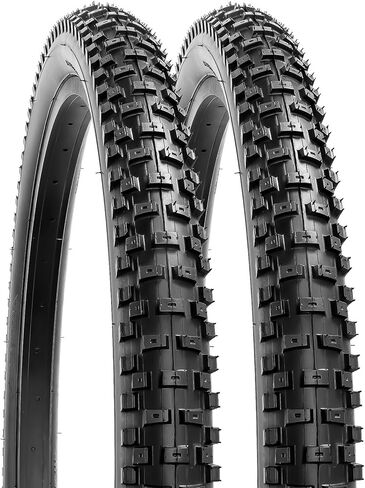 YUNSCM 2-PCS 24" إطارات الدراجة الجبلية 24x2.35/57-507 متوافقة مع إطارات الدراجات الجبلية 24x2.35 24*2.35 للطرق الوعرة (Y-699) in Saudi Arabia